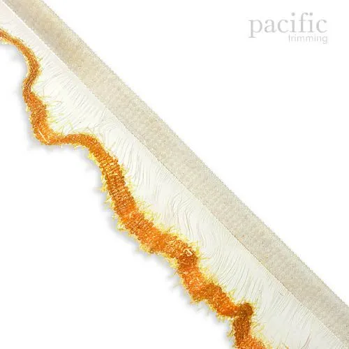 1 Inch Metallic Edge Stretch Ruffle Elastic