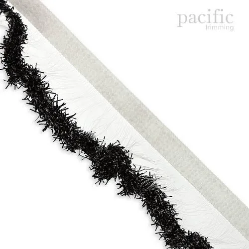 1 Inch Metallic Edge Stretch Ruffle Elastic
