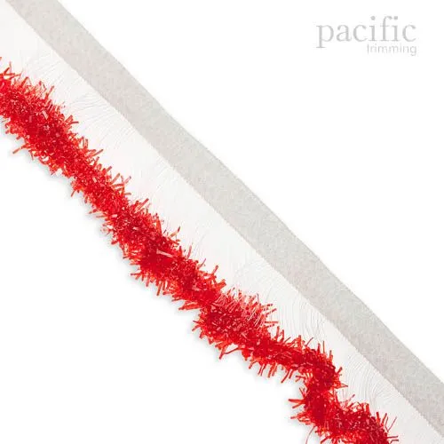 1 Inch Metallic Edge Stretch Ruffle Elastic
