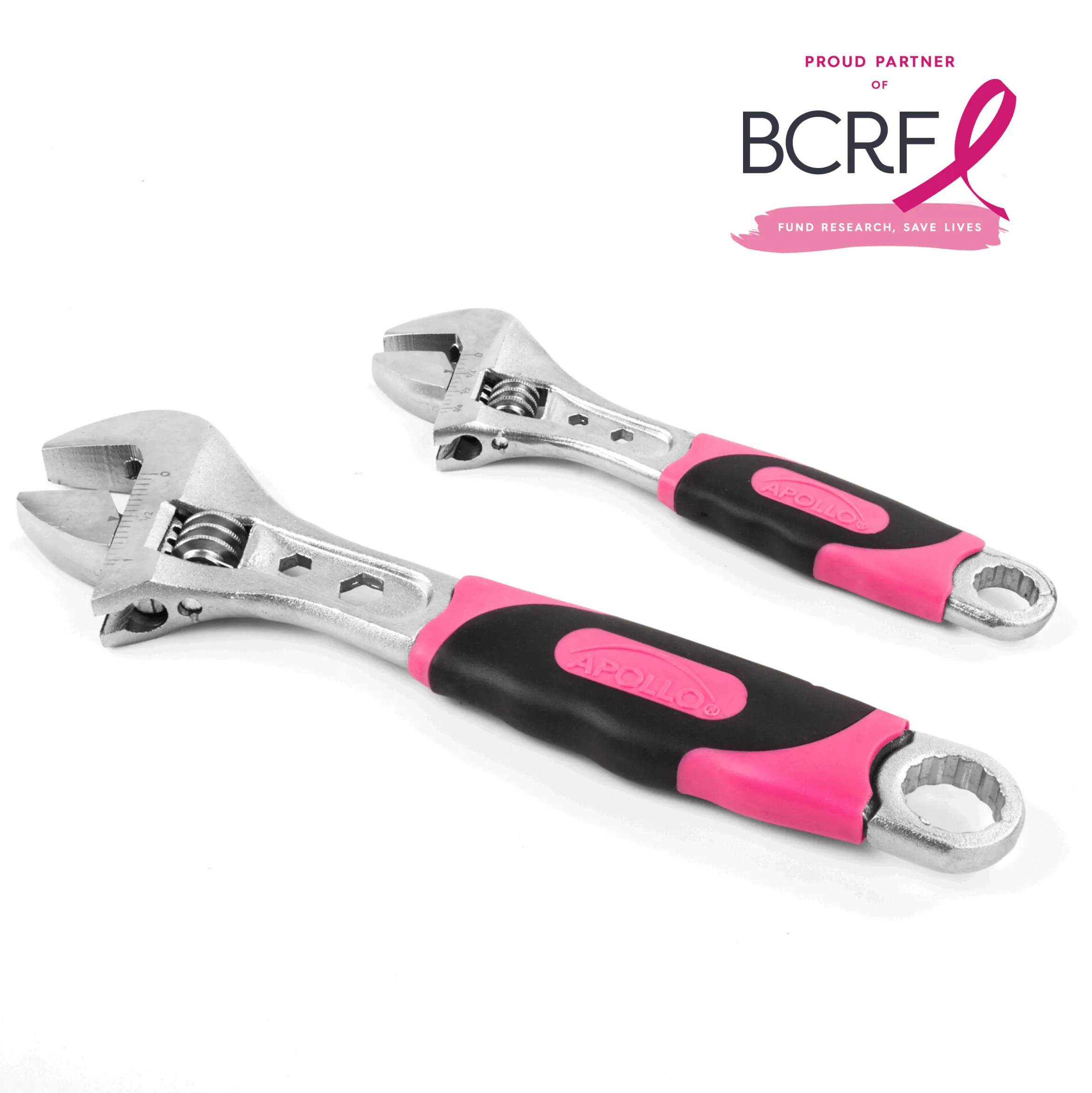 2 Adjustable Wrenches - Pink - DT5007P