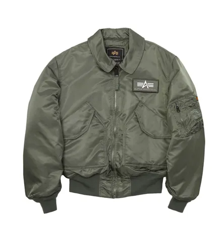 Alpha Industries CWU-45P Nylon Flight Jacket Sage Green