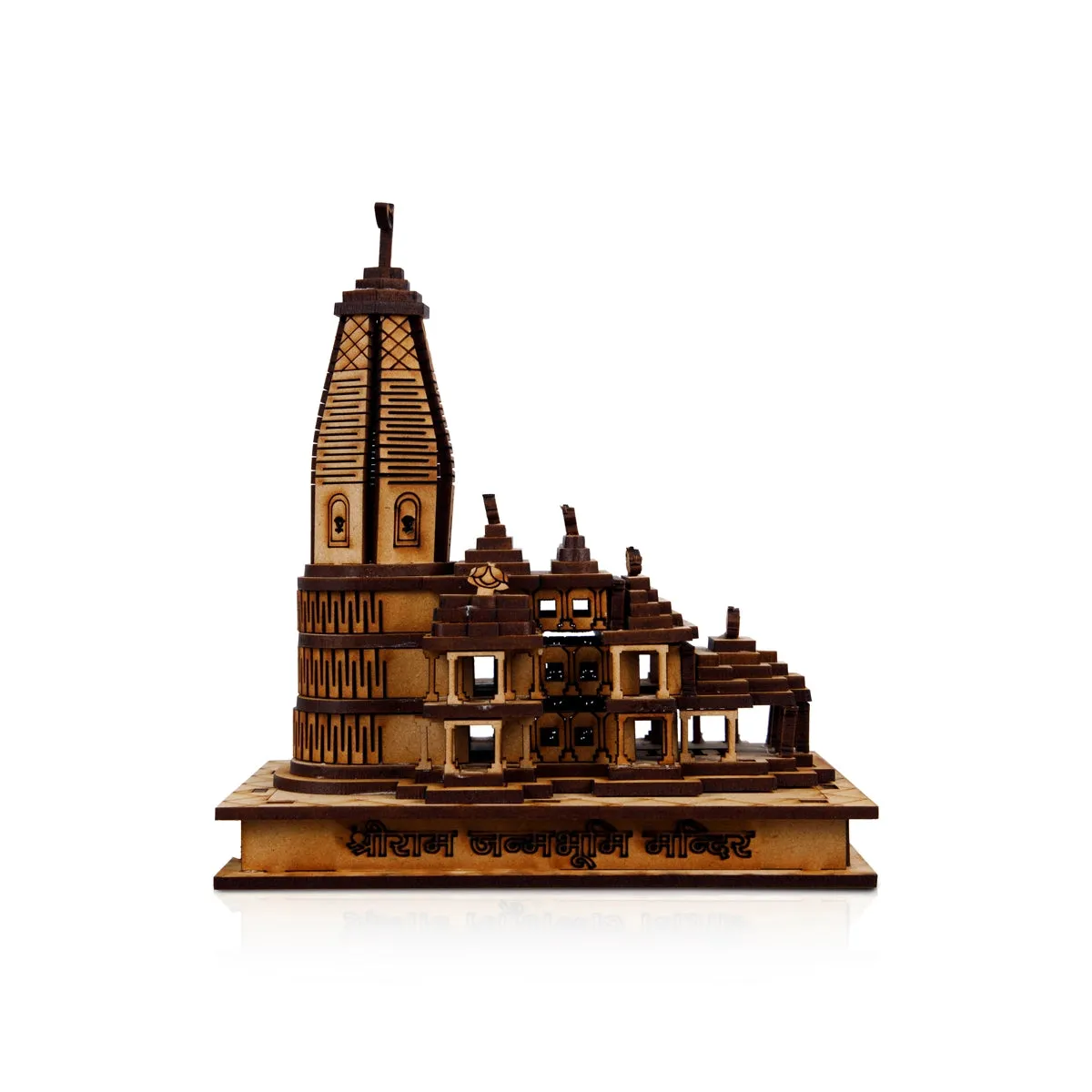 Ayodhya Ram Temple with LED - 6 x 5.5 Inches