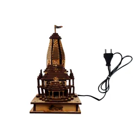 Ayodhya Ram Temple with LED - 6 x 5.5 Inches