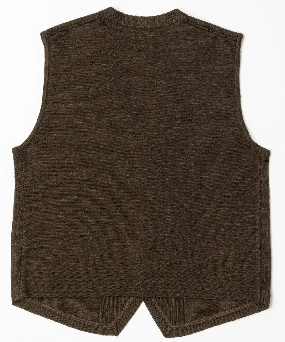 Belafonte Ragtime Clothing, Knit Vest, Brown Mix