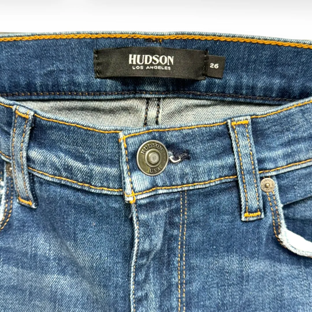 Blue Denim Jeans Skinny Hudson, Size 2