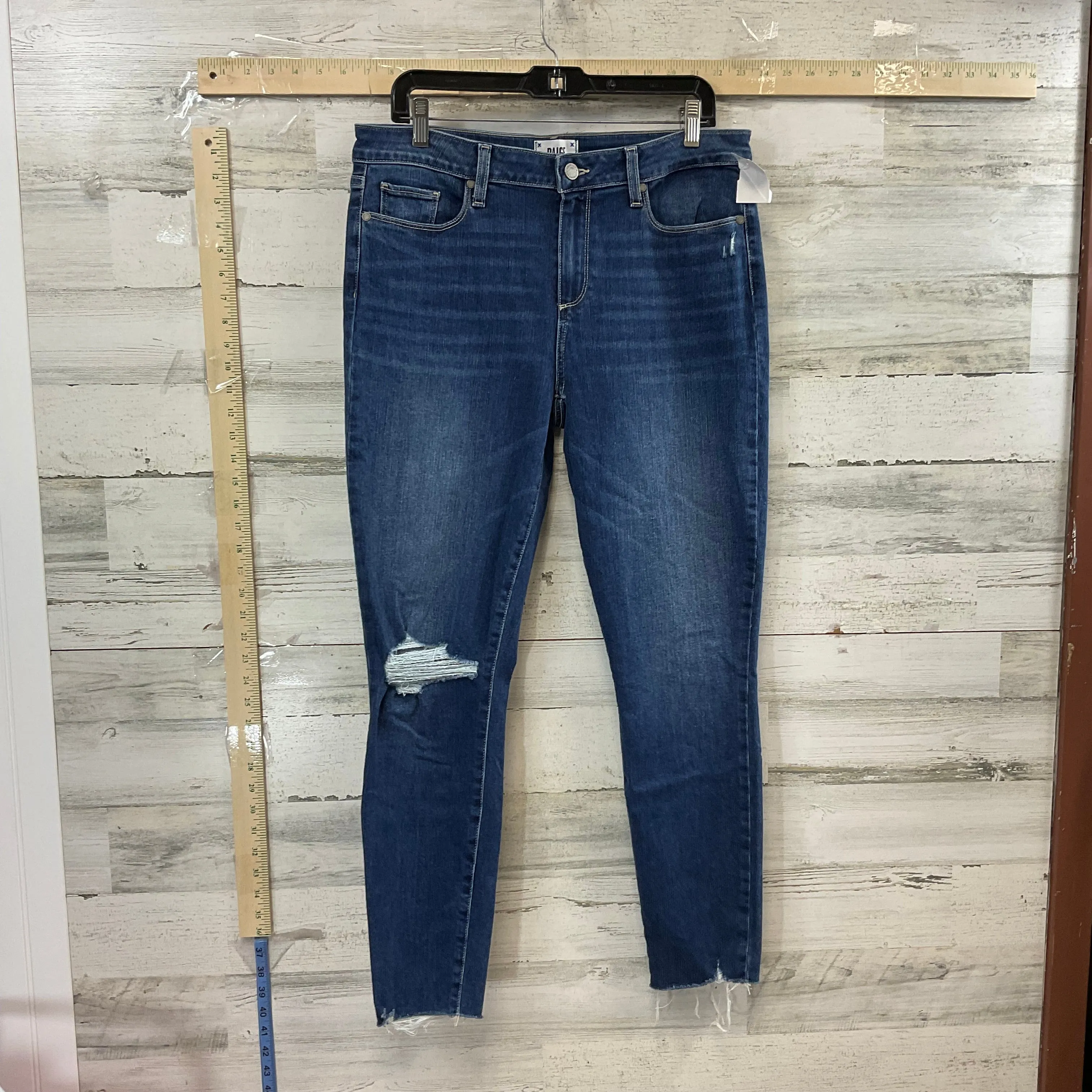Blue Denim Jeans Skinny Paige, Size 14