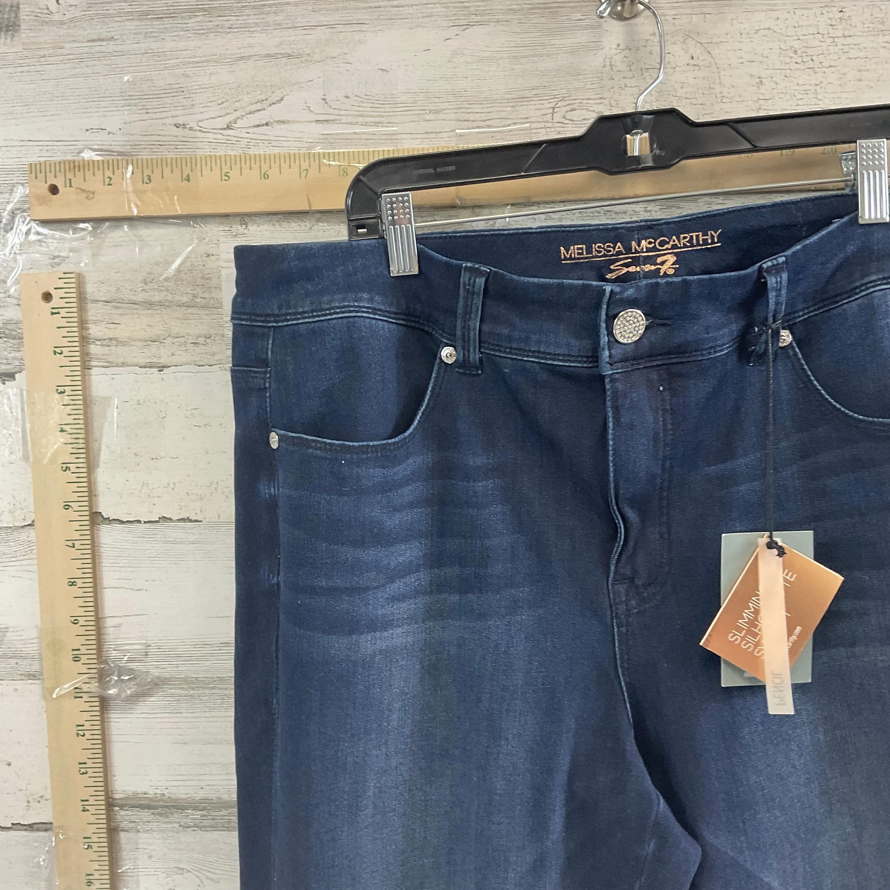 Blue Denim Jeans Skinny Seven 7, Size 18