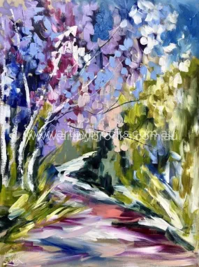Blue sky Jacaranda - art print