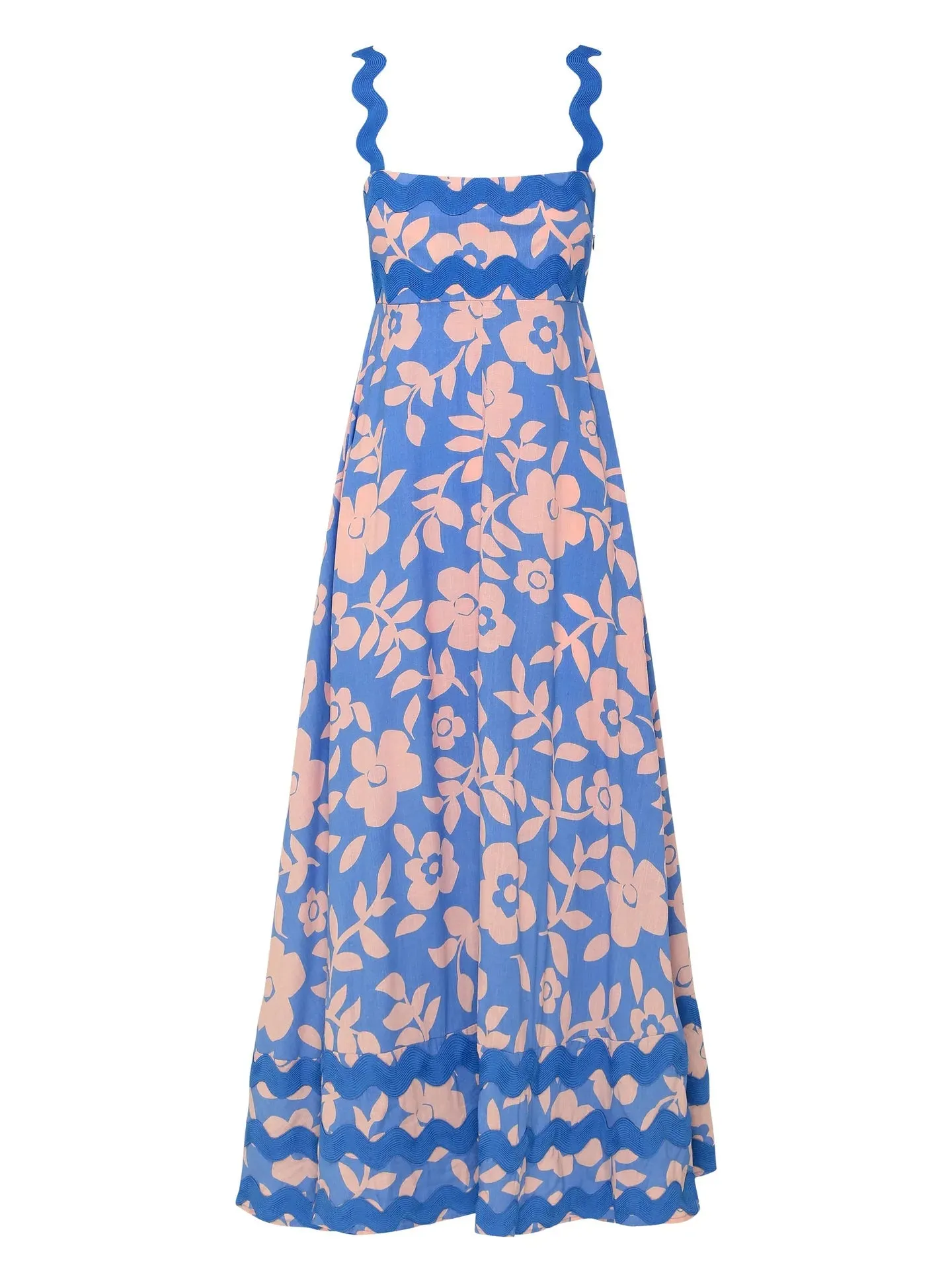 Bohemian Summer Printed A-line Long Dress Sexy Backless Holiday Beach Spaghetti Strap Dresses For Women Maxi Vestidos Para Mujer