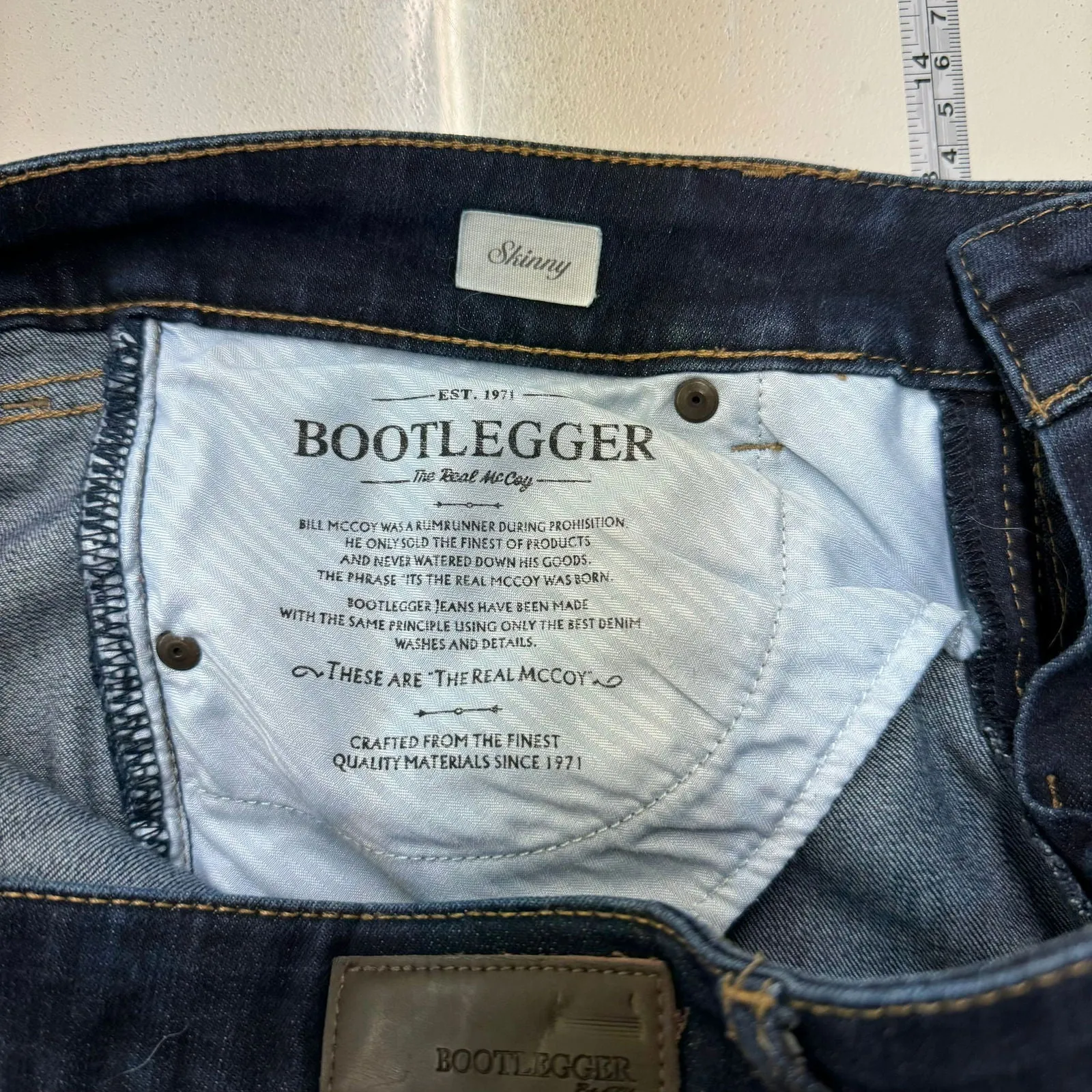 Bootlegger | Womens Denim Skinny Jeans | Color: Blue | Size: 31/31 | Pre-Owned