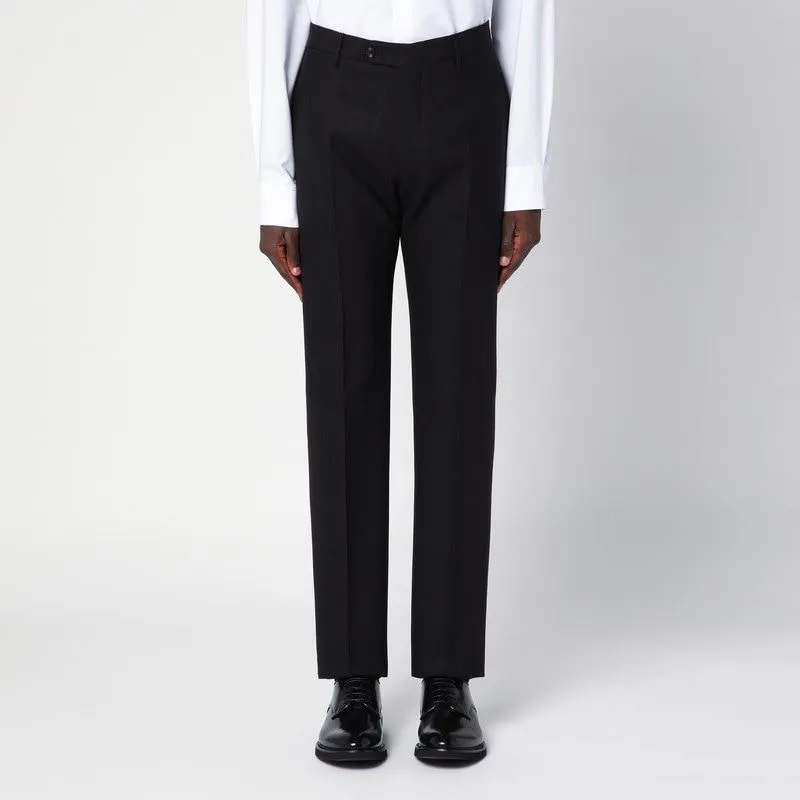 BROWN WOOL AND CASHMERE SINGLE-BREASTED SUIT