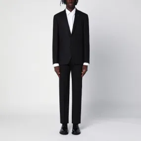 BROWN WOOL AND CASHMERE SINGLE-BREASTED SUIT