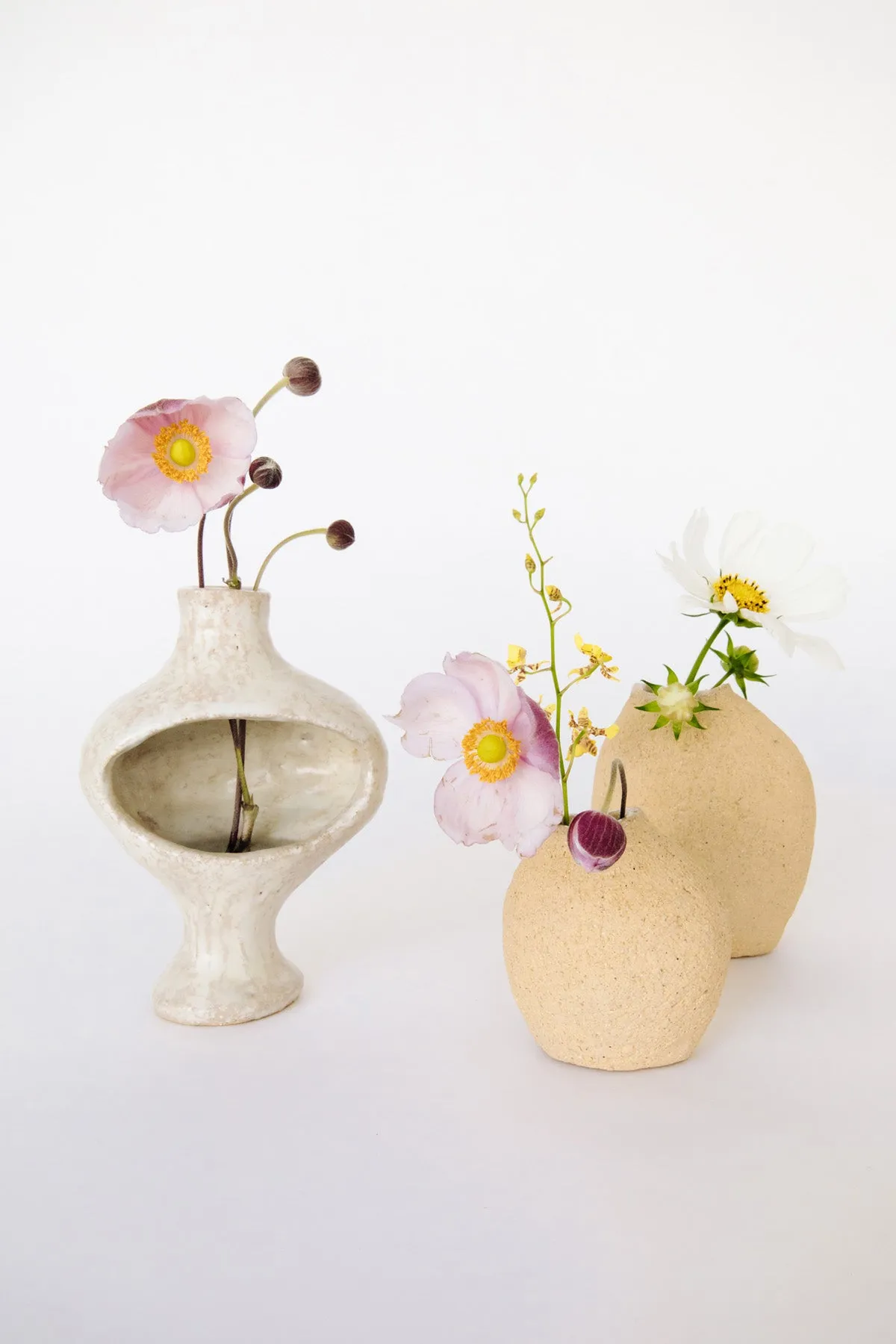 Buddie Vase, Bare and Cream - Medium