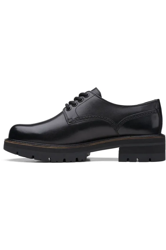 Clarks Orianna Derby in Black leather