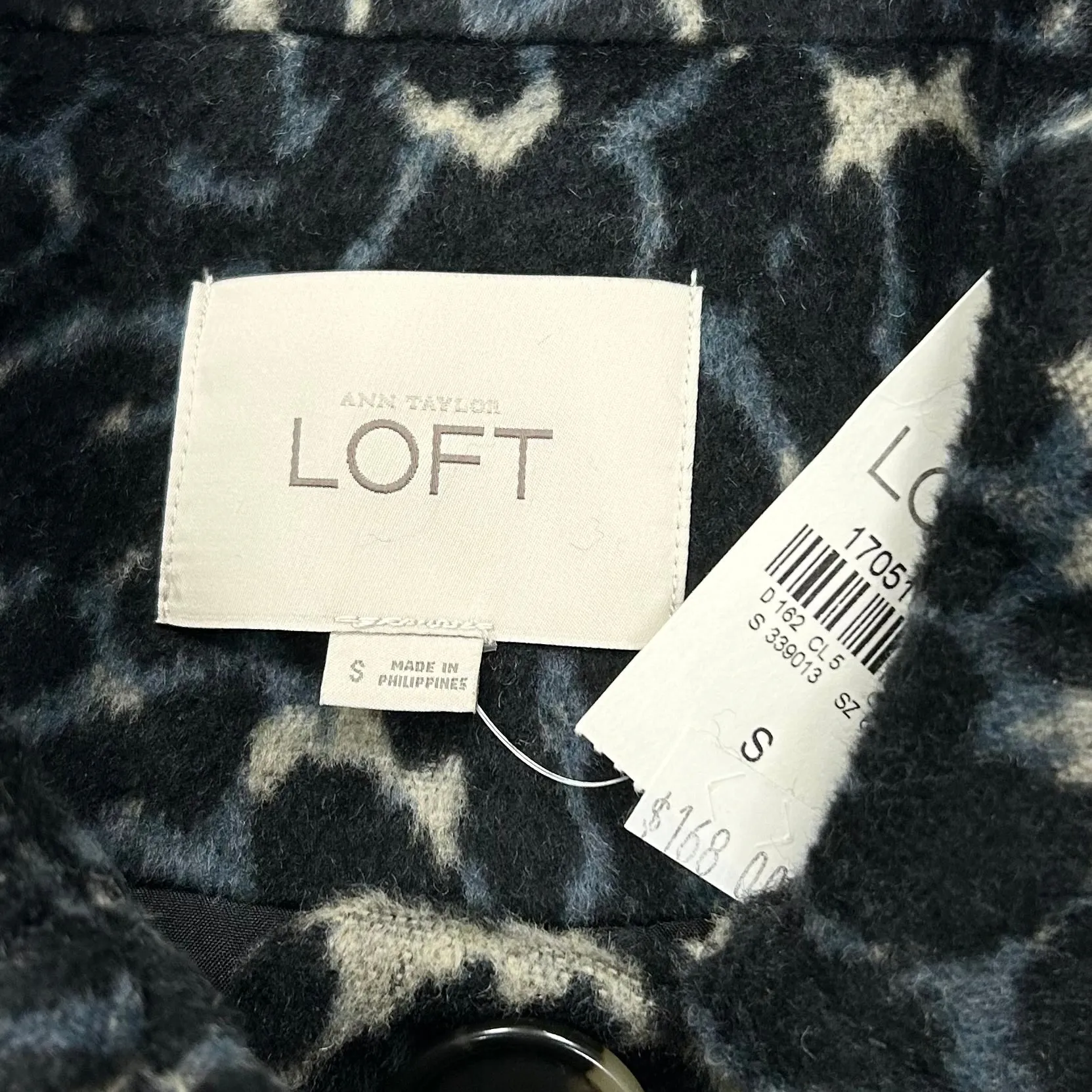 Coat Peacoat By Loft In Leopard Print, Size: S