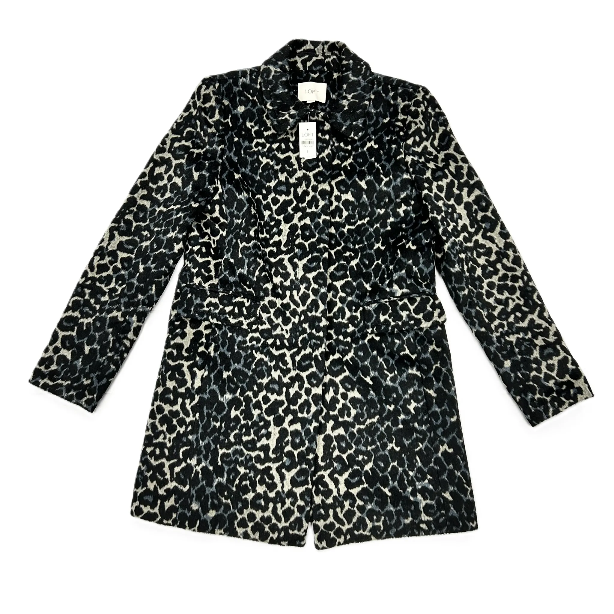 Coat Peacoat By Loft In Leopard Print, Size: S