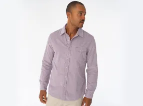 Corduroy Pearl Snap - Lavender Field