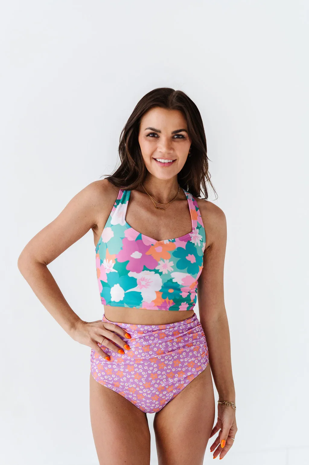 Daisy Sunrise High Waisted Ruched Bottoms