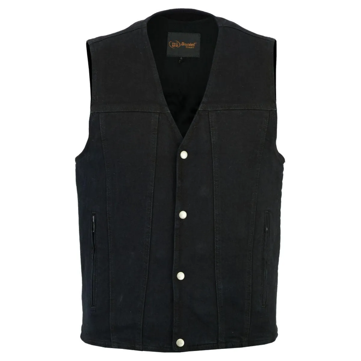 Daniel Smart Concealed Carry Black Denim Vest
