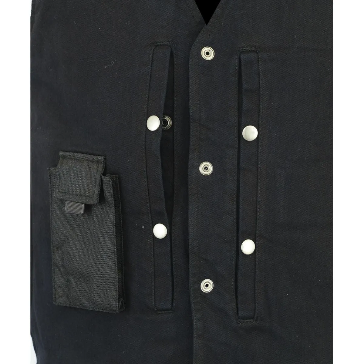Daniel Smart Concealed Carry Black Denim Vest