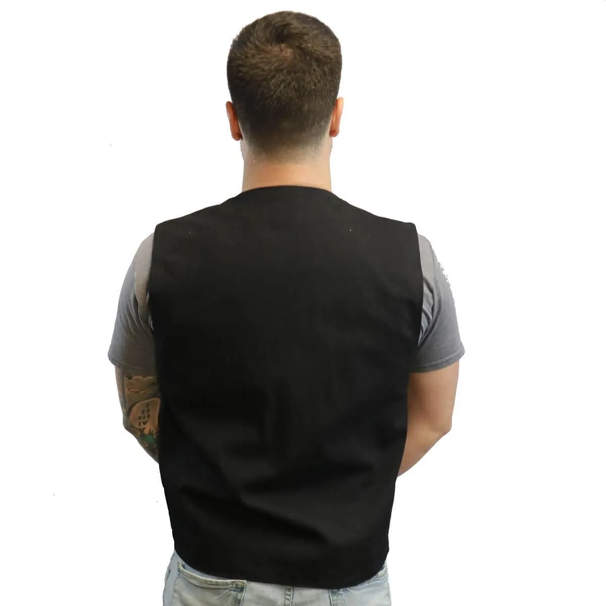 Daniel Smart Concealed Carry Black Denim Vest