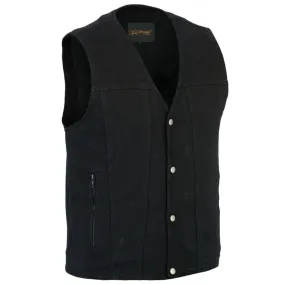 Daniel Smart Concealed Carry Black Denim Vest