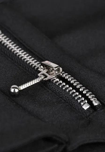 Dark In Love - Punk Sexy Slit Irregular Black - Skirt