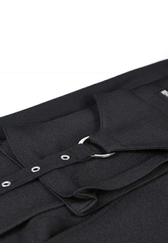 Dark In Love - Punk Sexy Slit Irregular Black - Skirt