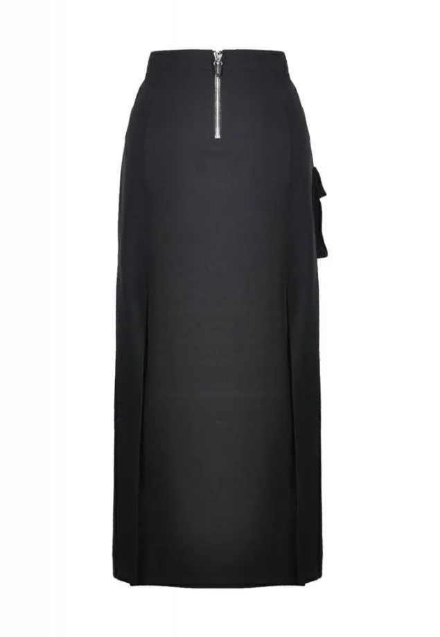 Dark In Love - Punk Sexy Slit Irregular Black - Skirt
