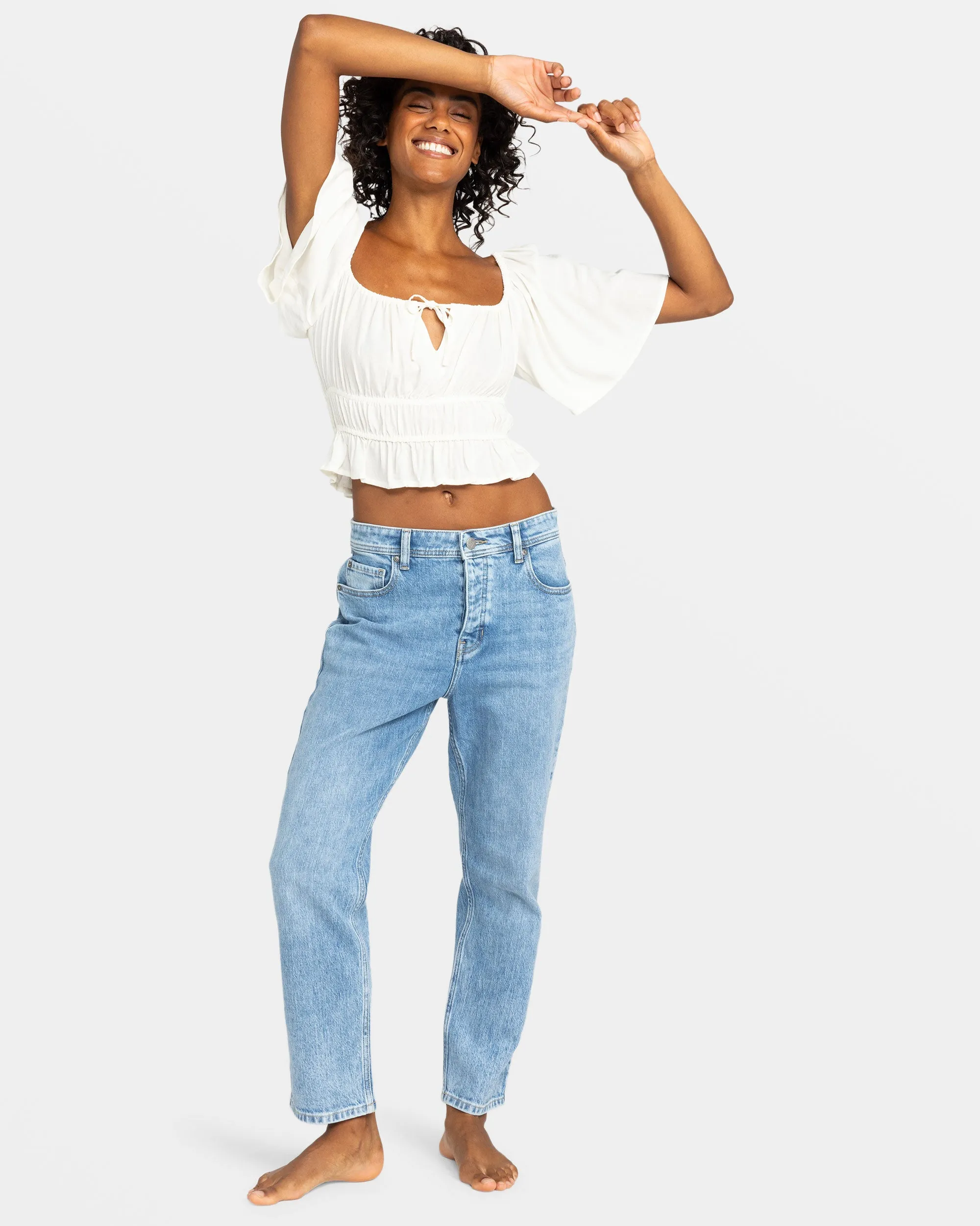 Dawn Winds Crop Top - Egret