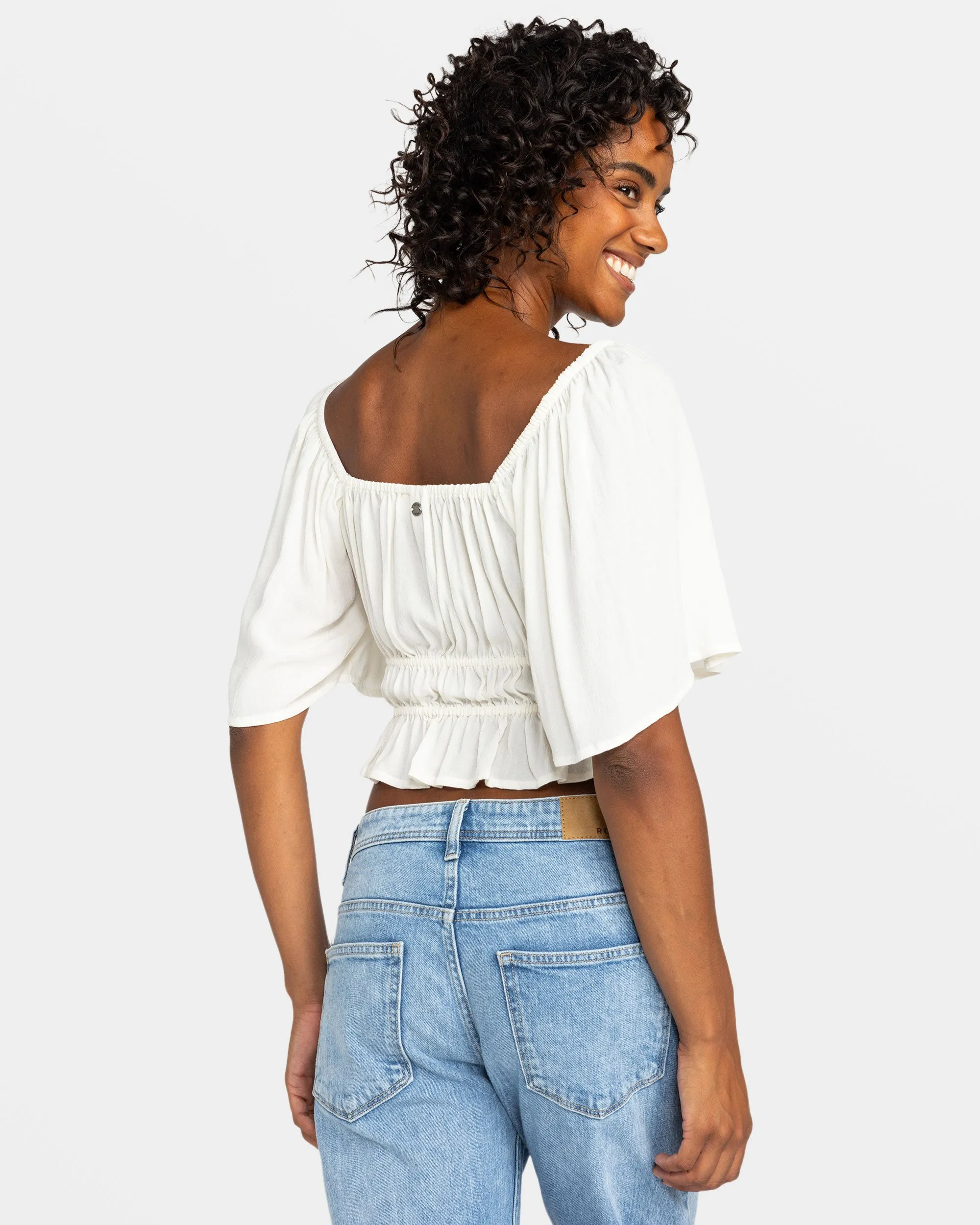 Dawn Winds Crop Top - Egret