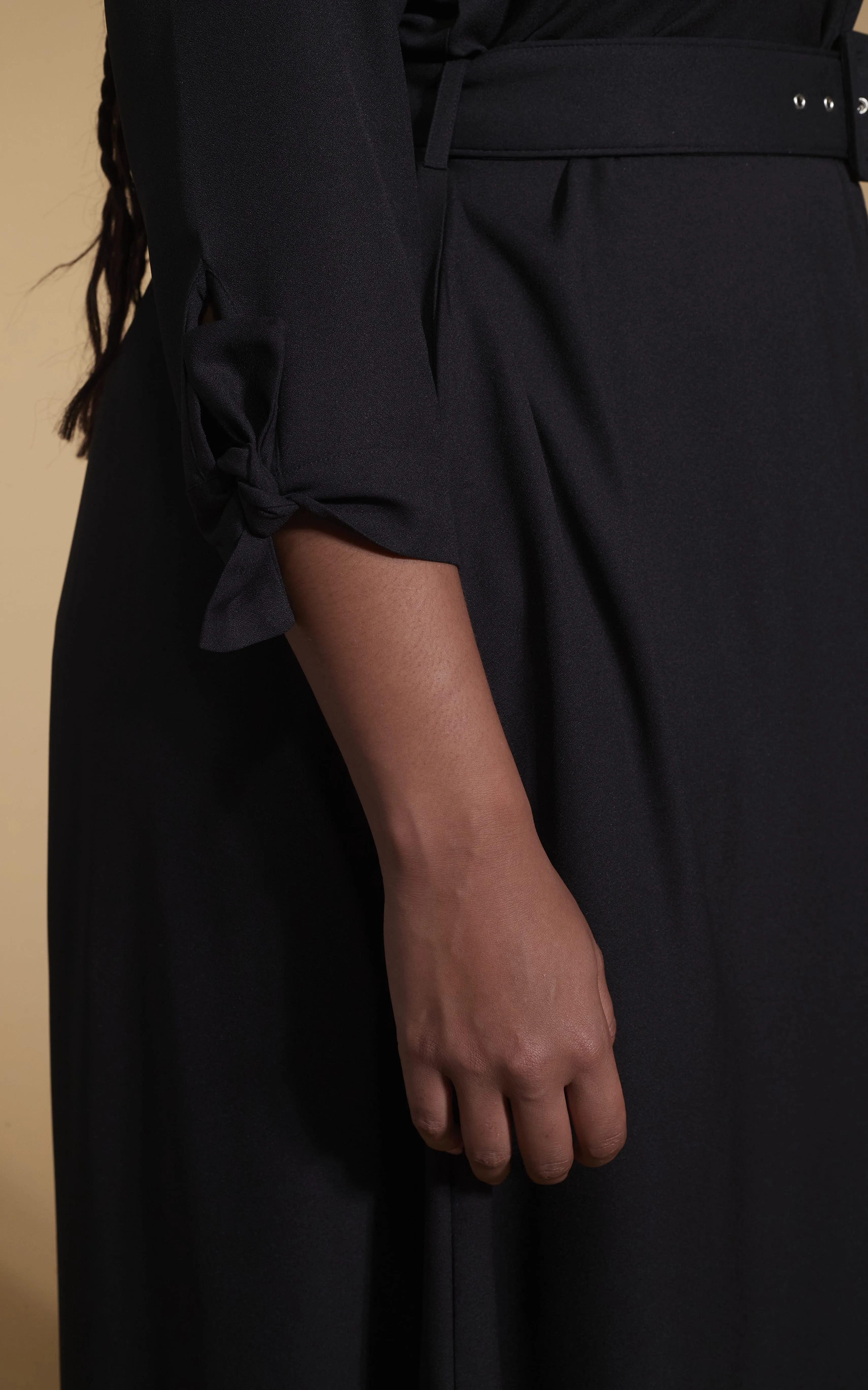 Dove Dress In Black - Extended Sizing