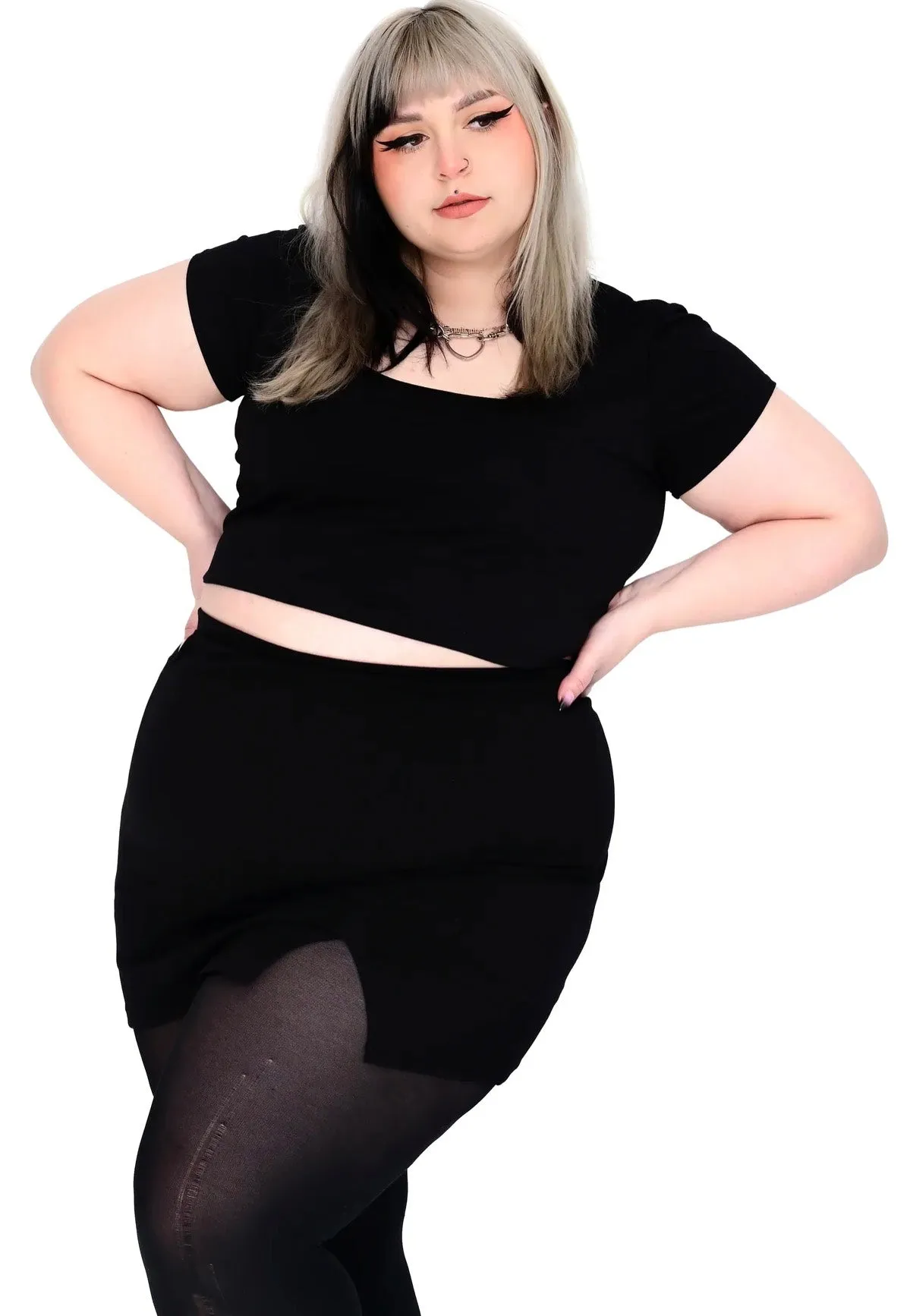Foxblood - Bridget Mini With Built In Shorts Black - Skirt