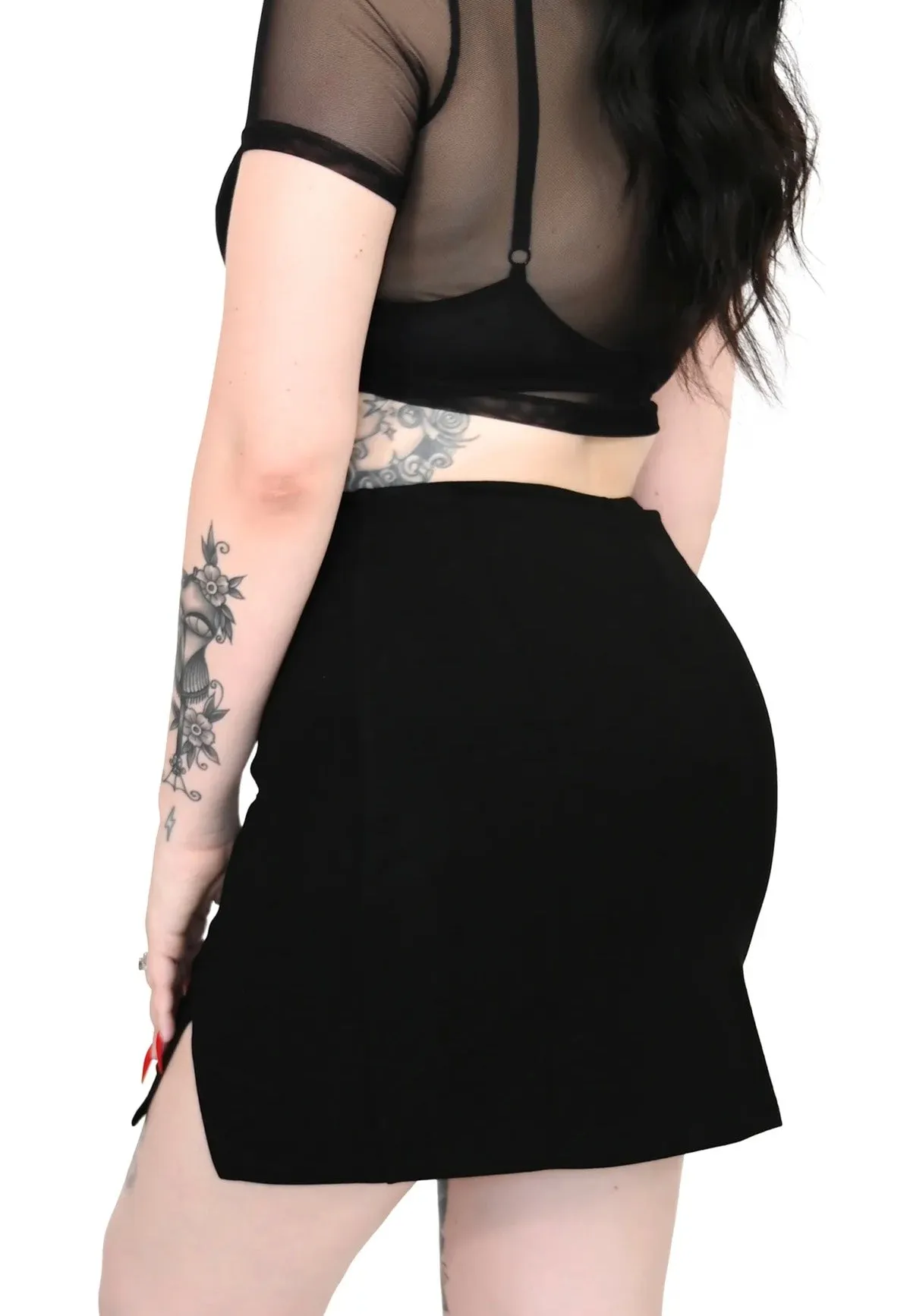 Foxblood - Bridget Mini With Built In Shorts Black - Skirt