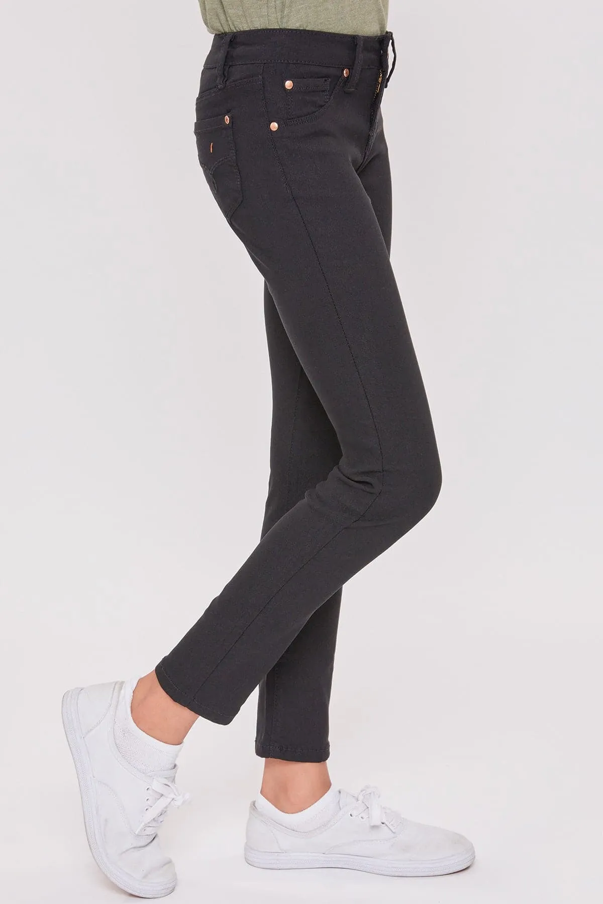Girls' Stretch Skinny School Color Pants