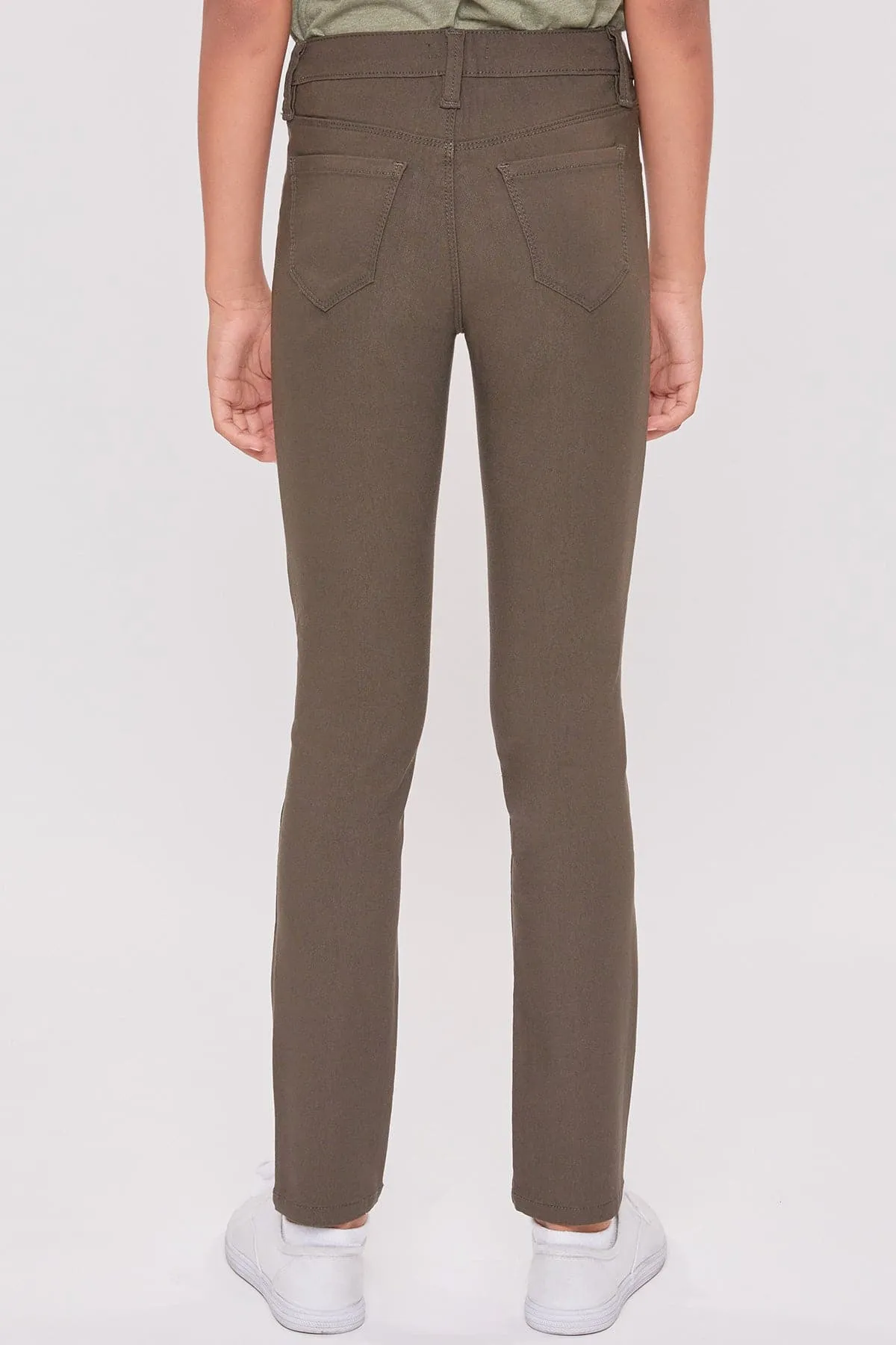 Girls' Stretch Skinny School Color Pants