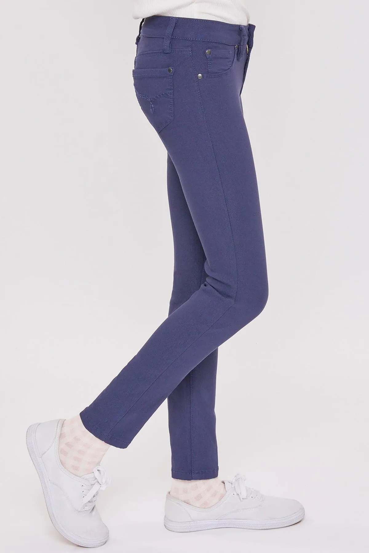 Girls' Stretch Skinny School Color Pants