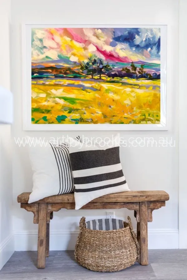 Golden canola - art print
