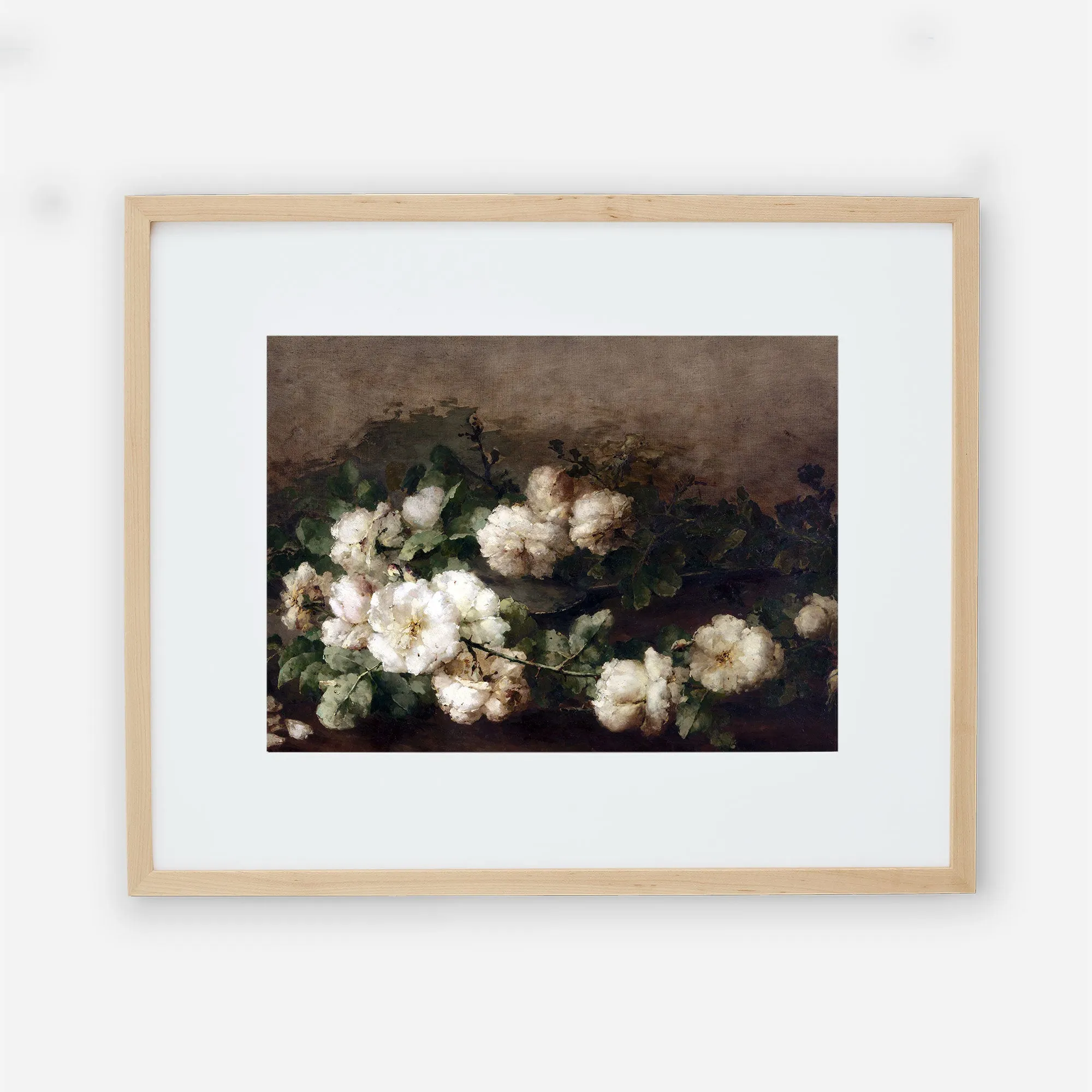 Guitar and Roses Vintage Art