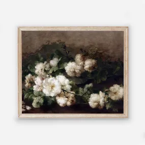 Guitar and Roses Vintage Art