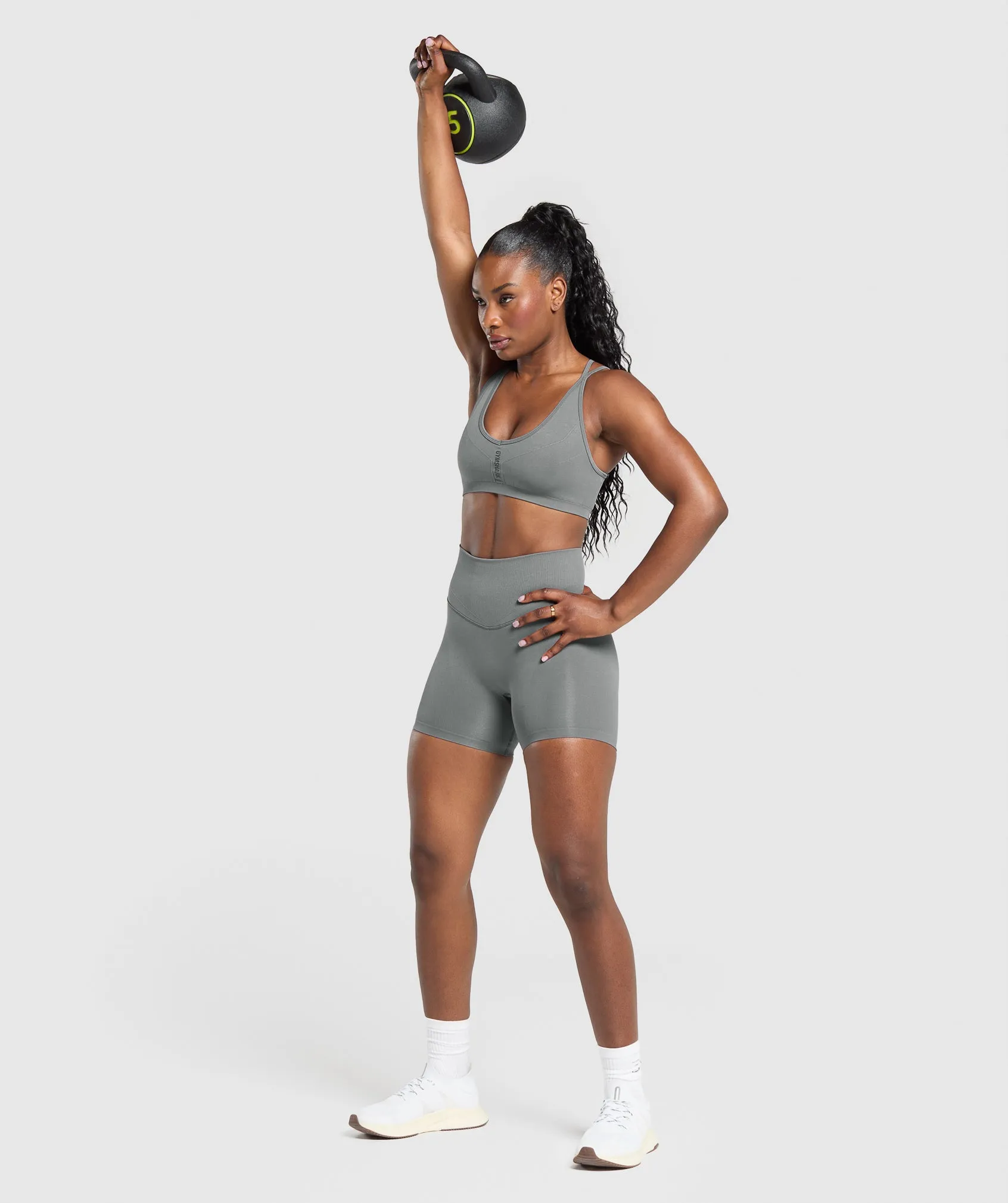 Gymshark Activate Seamless Shorts - Brushed Grey