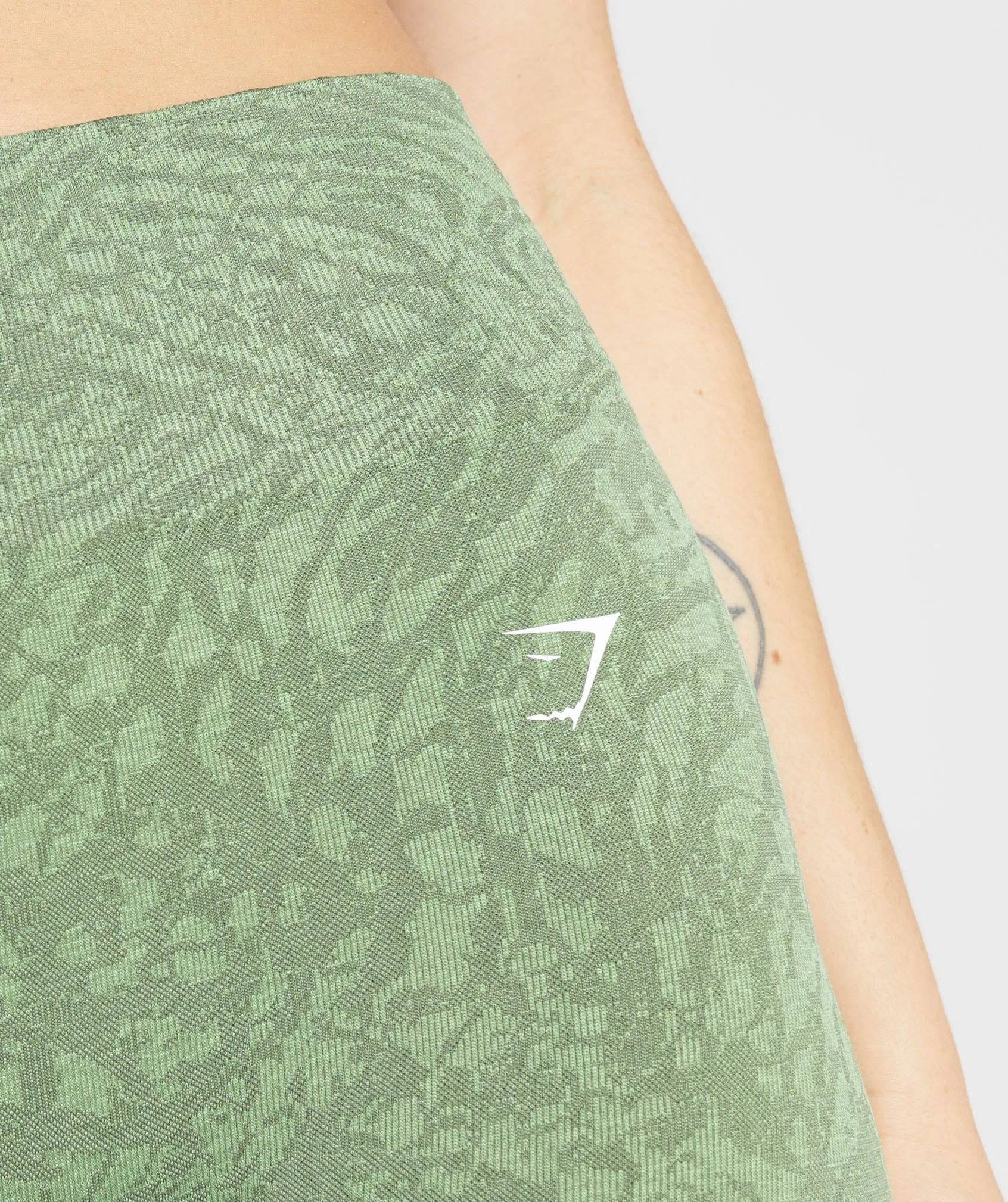 Gymshark Adapt Animal Seamless Leggings -  Wild | Iguana Green