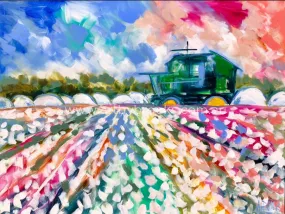 Harvest time - art print