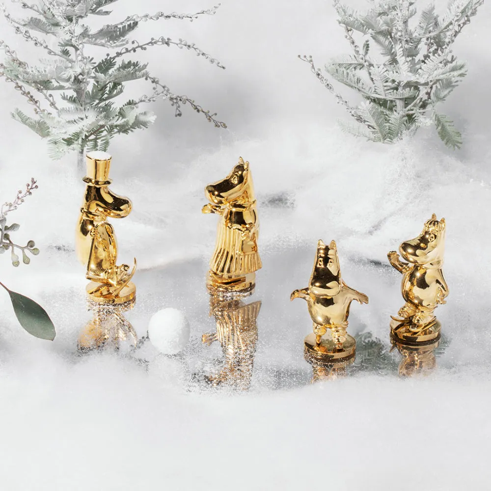 Ice Skating Moominpappa Figurine - Skultuna