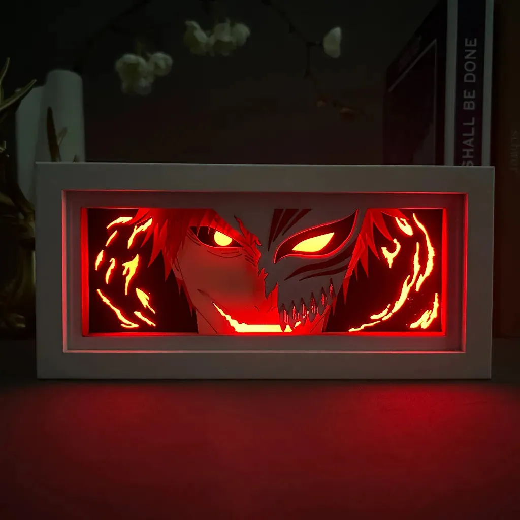 Ichigo Kurosaki Led Light Box Anime Bleach Cool Manga Gadget for Anime Space Decoration Gift for Friends Birthday Desktop Lamp