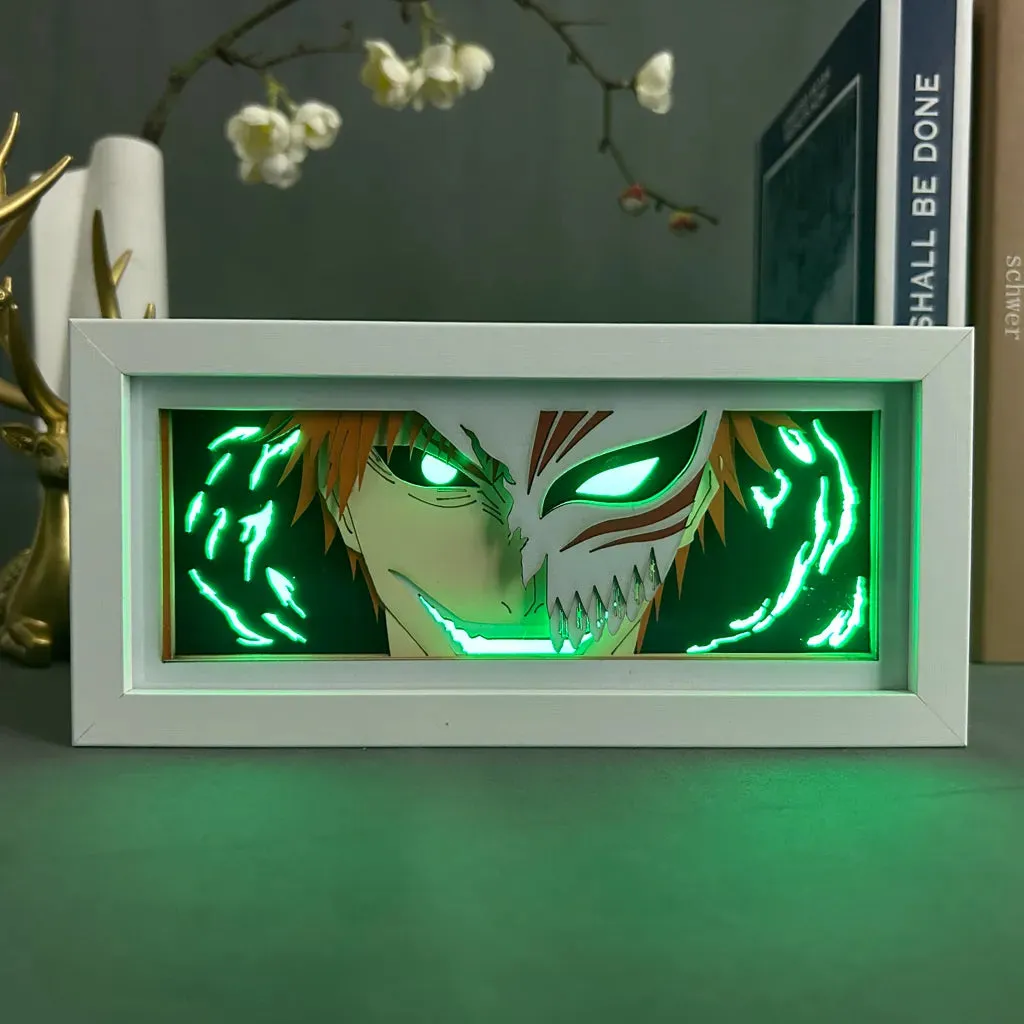 Ichigo Kurosaki Led Light Box Anime Bleach Cool Manga Gadget for Anime Space Decoration Gift for Friends Birthday Desktop Lamp