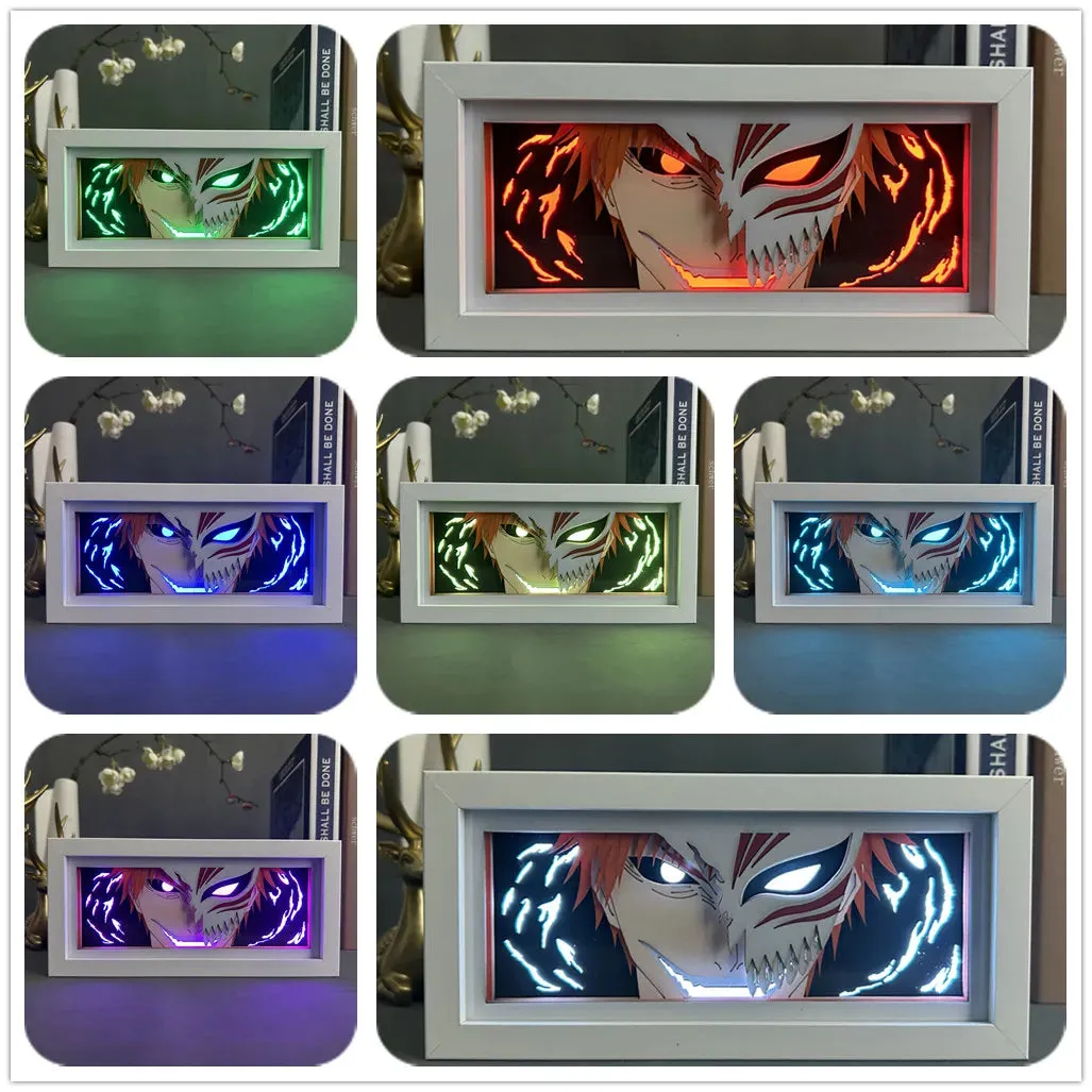 Ichigo Kurosaki Led Light Box Anime Bleach Cool Manga Gadget for Anime Space Decoration Gift for Friends Birthday Desktop Lamp