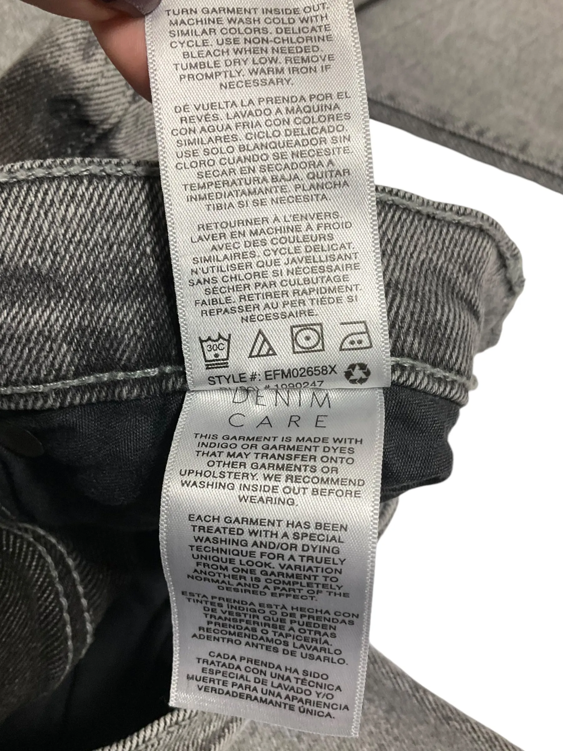 Jeans Skinny By Kensie In Grey Denim, Size: 14