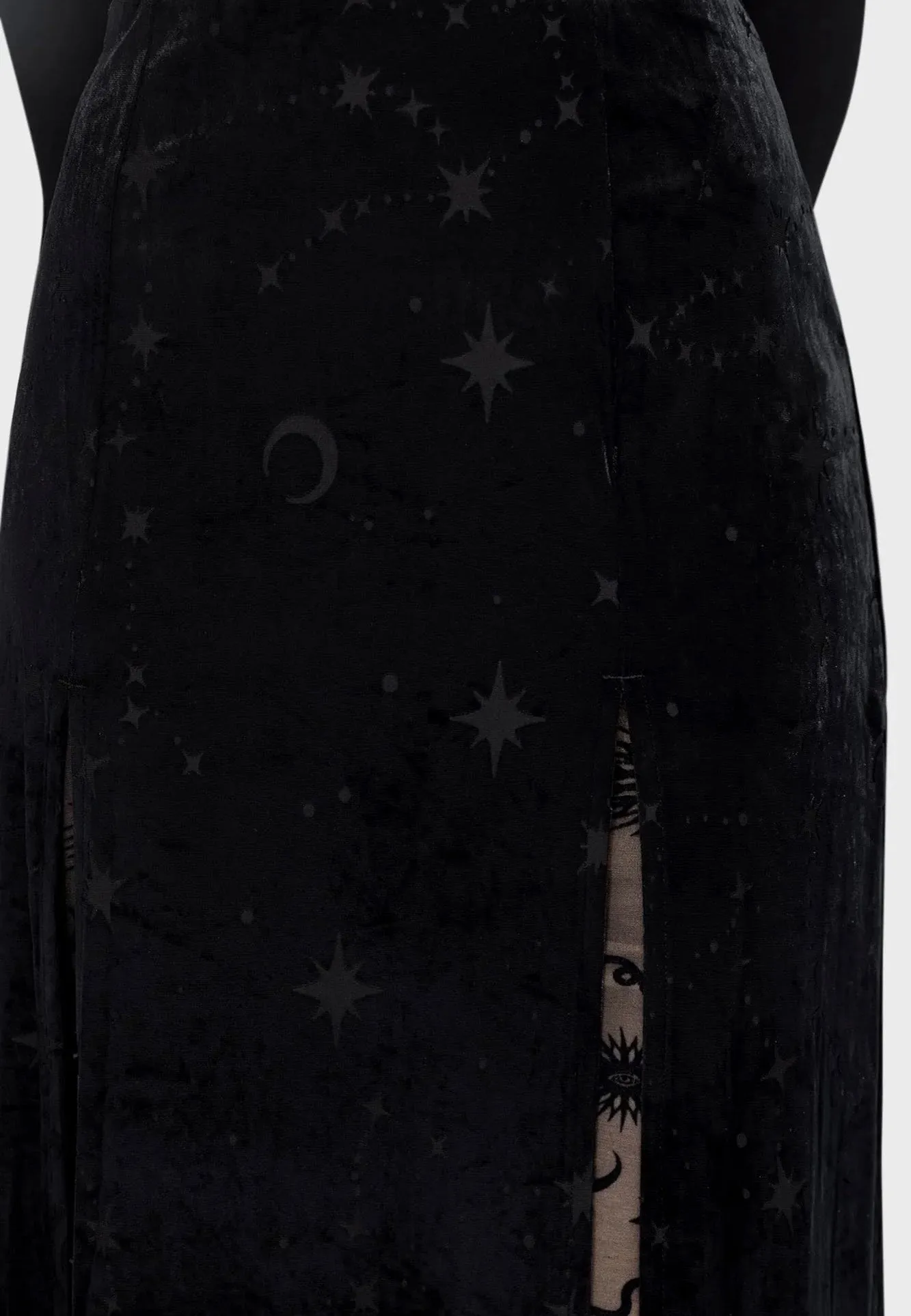 Killstar - Coma Star Maxi Black - Skirt