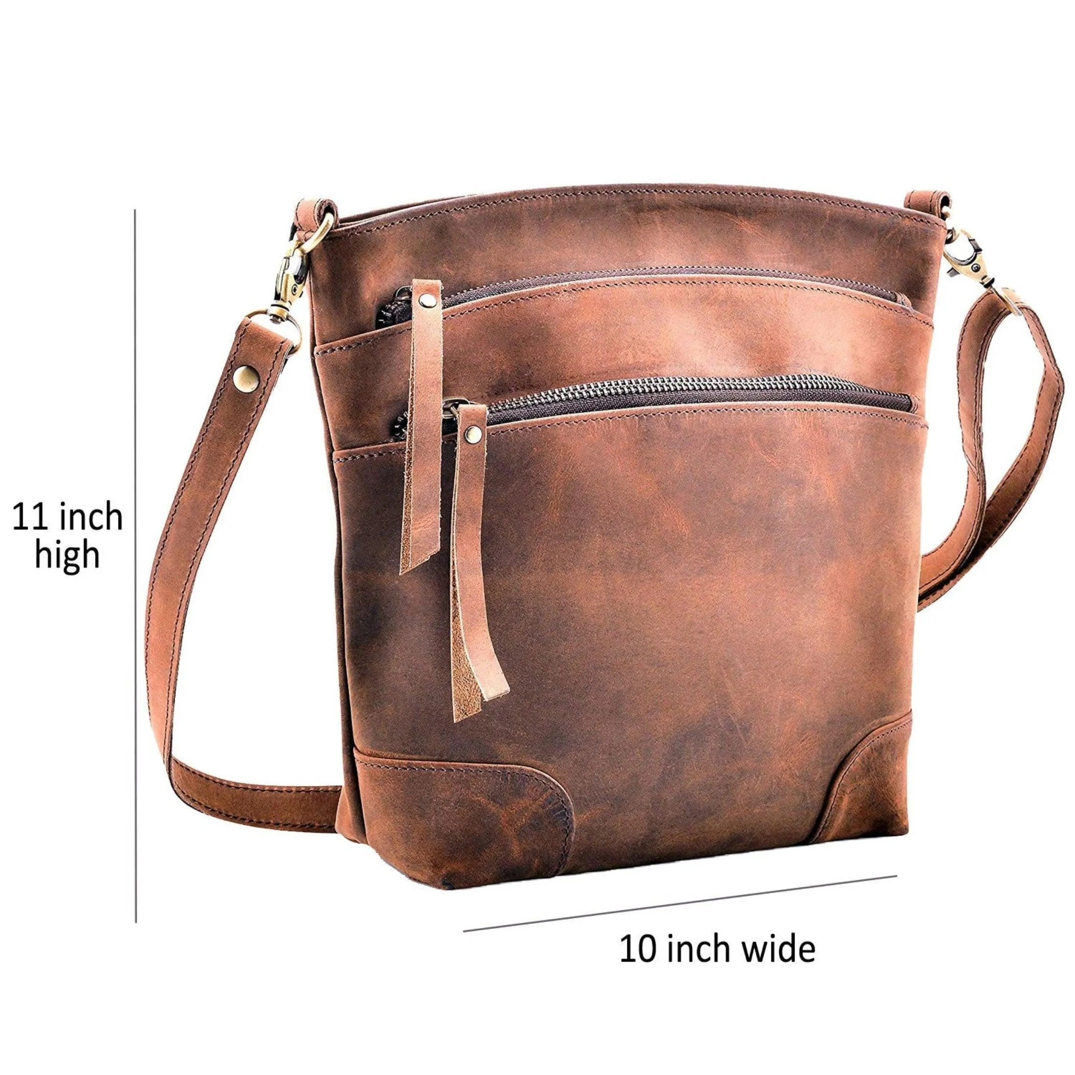 Leather Crossbody Bag for women purse tote ladies bags satchel travel tote shoulder bag